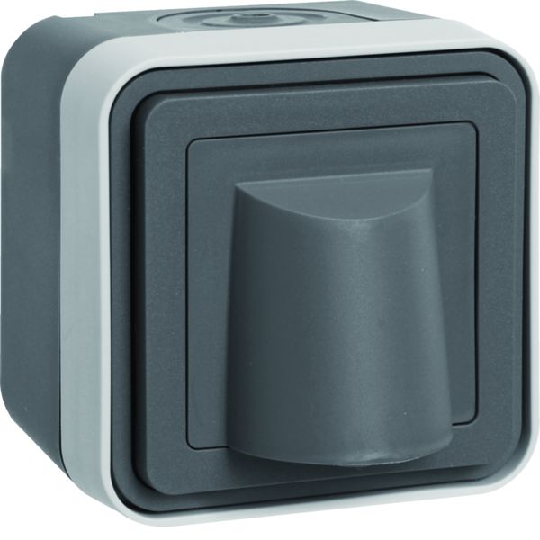 cubyko Sortie de câble saillie gris WNC155