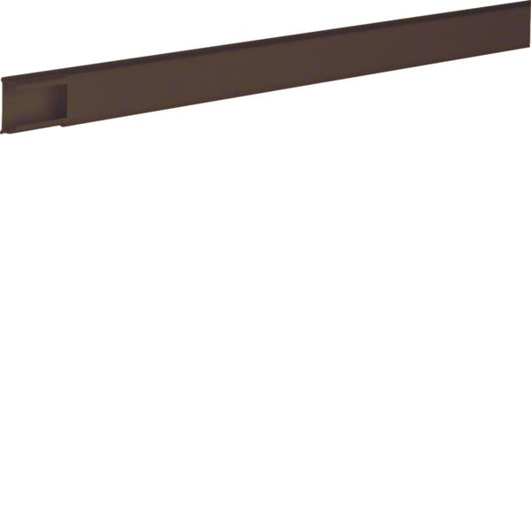 Moulure Ateha 12x20mm 1 compartiment PVC marron ATA122008014