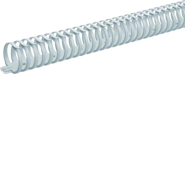 Goulotte de câblage flexible Polyamide sans halogene 40mm L=0,5m Gris clair M5693
