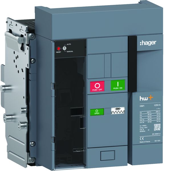 Disjoncteur Ouvert HW1 55kA 1250A 3P Débrochable pour TU sentinel Energy HW1M312DE
