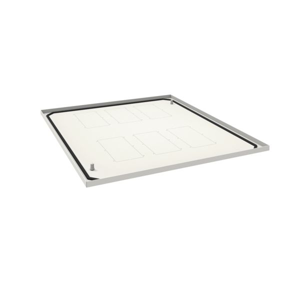 Plaque passe câbles ouverte quadro evo P800xL900mm Blanc pur FN097E