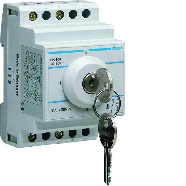 Interrupteur à clé 10A SK606