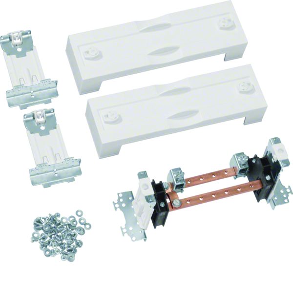 Jeu de 2 plastrons pleins avec bornier de terre 75x250mm pour univers UD01F2