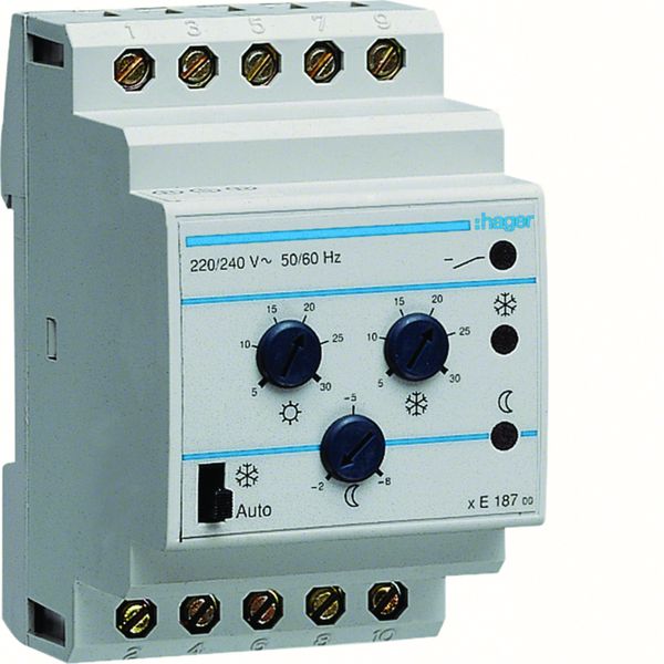 Thermostat modulaire 3 consignes chauffage eau chaude 230V EK187