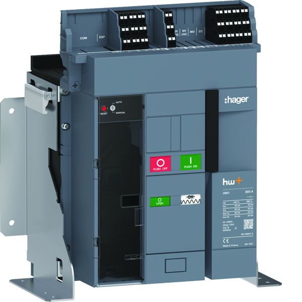 Disjoncteur Ouvert HW1 55kA 800A 3P Fixe pour TU sentinel Energy HW1M308FE