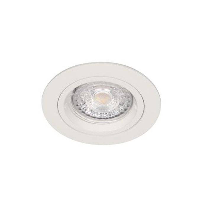 Spot BE BETTER - 1/4 de tour GU10 rond fixe blanc IP44