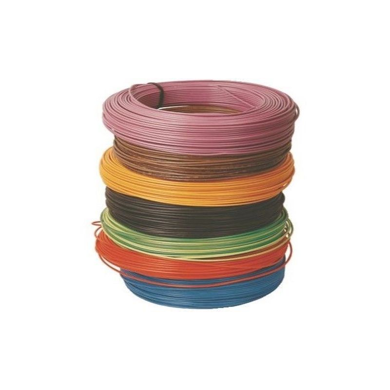 Fil électrique H07VU 2.5 rigide violet - couronne de 100m