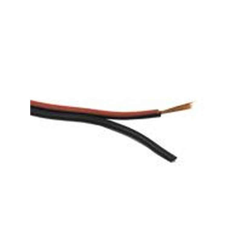 Câble Haut-Parleurs 2x2.5 noir rond - couronne de 100m