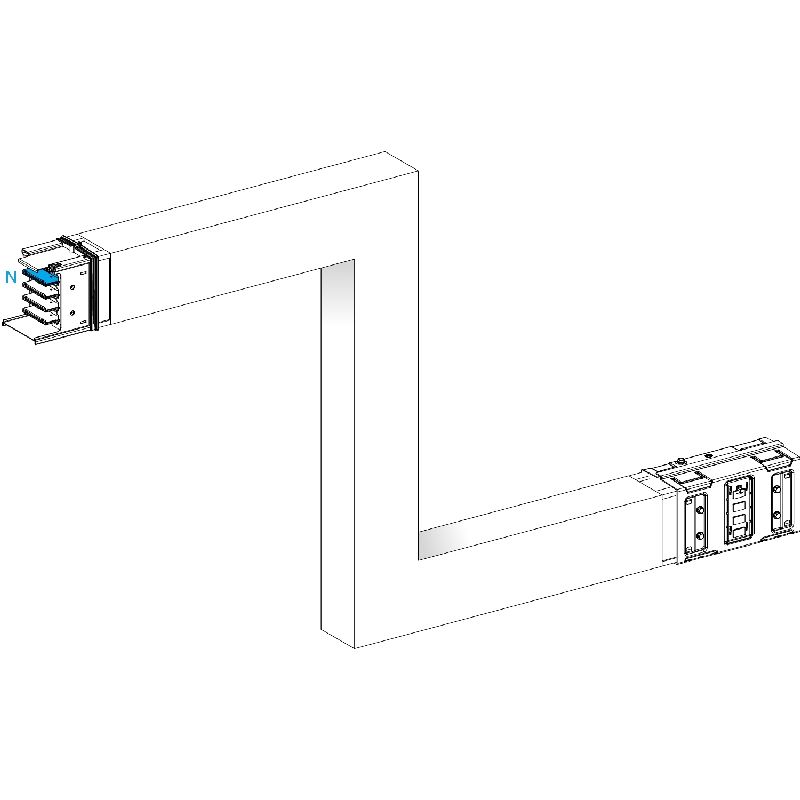 Canalis KSA - Zed vertical 630A - 3 côtés ajustabl KSA630DZE43A