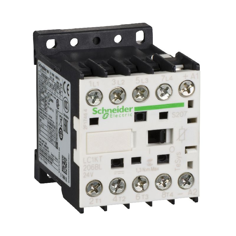 TeSys K - contacteur - 4P - 20A AC1 - 24VBC - coss LC1KT206BLS207