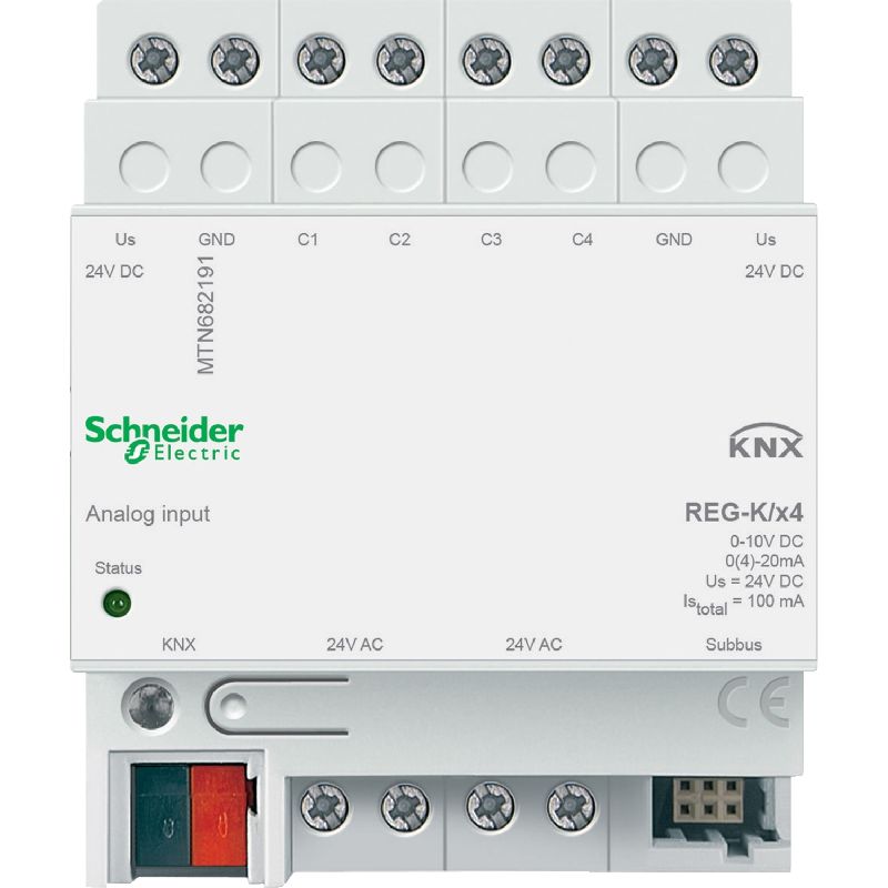KNX - module d'entrée analogique KNX quadruple MTN682191