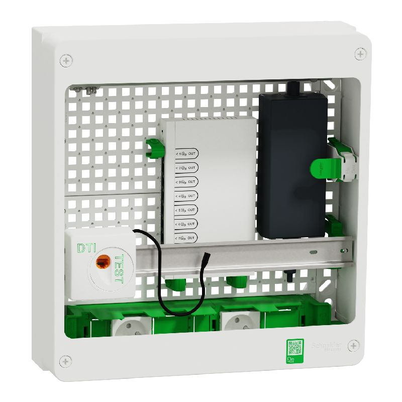 Resi9 Coffret VDI 18M2R - Switch 9ports PoE - 2 pr R9H18402VDIXS