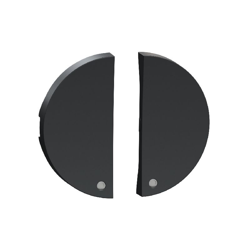 Odace, 2 demi enjoliveur Anthracite, livré sans LE S540298