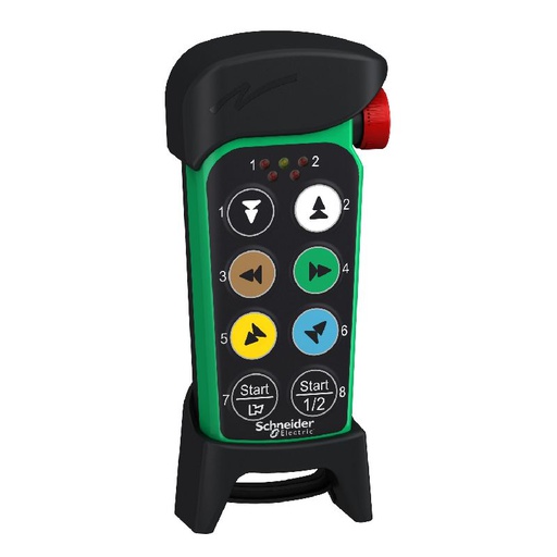 [SCHZART8LS] eXLhoist - émetteur compact - 8 touches + bouton a ZART8LS