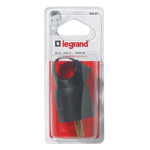 [LEG093907] Fiches Mâle Avec Terre Plastique Annela Avec Anneau Bliste legrand 093907