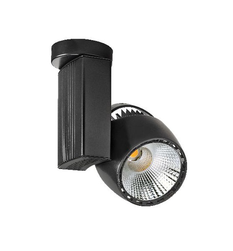 [ARI50367] Ikar 01 - proj. s/patère, noir, angle 60°, led intég. 40w 4000k 4000lm - 50367