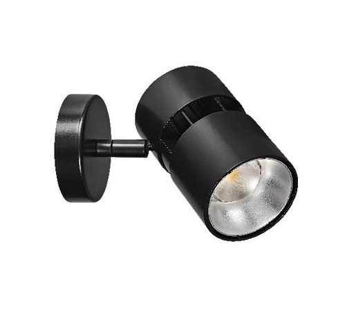 [ARI50576] Ninety 01 - proj. s/patère, noir, angle 70°, led intég. 30w 3000k 3000 - 50576