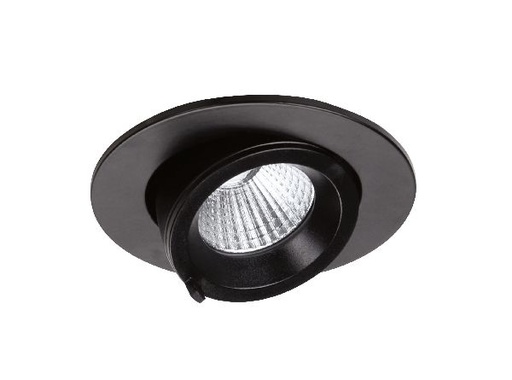 [ARI51259] Randy s - downlight rond, orientable, noir, 36°, led intég 10,7w 4000k 800lm - 51258