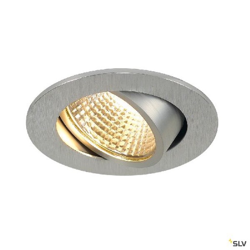 [DC1003060] NEW TRIA 68, encastré de plafond intérieur, simple, rond, aluminium brossé, LED, 1003060