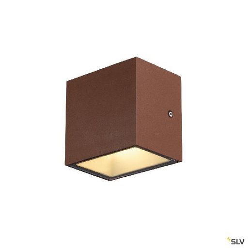 [DC1005150] SITRA CUBE, applique ext, S, simple rouille LED 6,2W 3000K/4000K IP44 CCT Switch 1005150