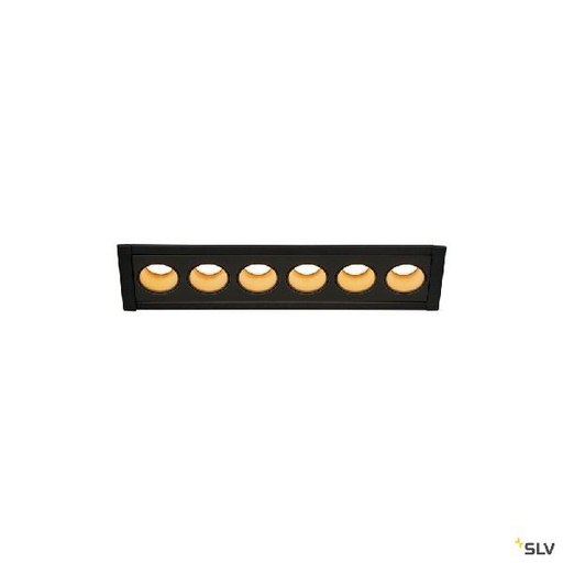[DC1005415] MILANDOS 6, encastré de plafond intérieur, noir, LED, 12W, 2700K 1005415