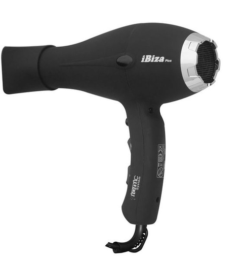 [JVD8221367] Sèche-Cheveux IBIZA pistolet noir mat VDE plug - JVD 8221367