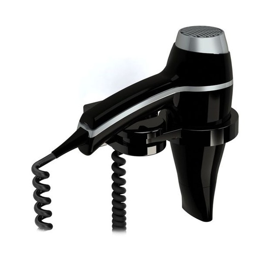 [JVD8221626] Sèche-Cheveux ALTEO noir + Support universel - JVD 8221626