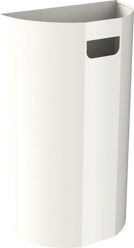 [JVD8991416] POUBELLE murale demi-lune 20L blanche - JVD 8991416