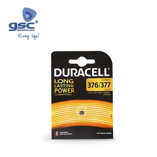 [GC009000155] Pile de montre Duracell 377 Blister 1 | 009000155