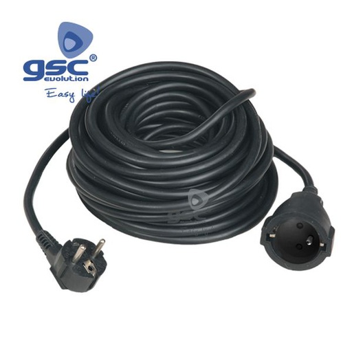[GC007003717] Rallonge électrique noire Sucko (3x1.5mm) 10M | 007003717