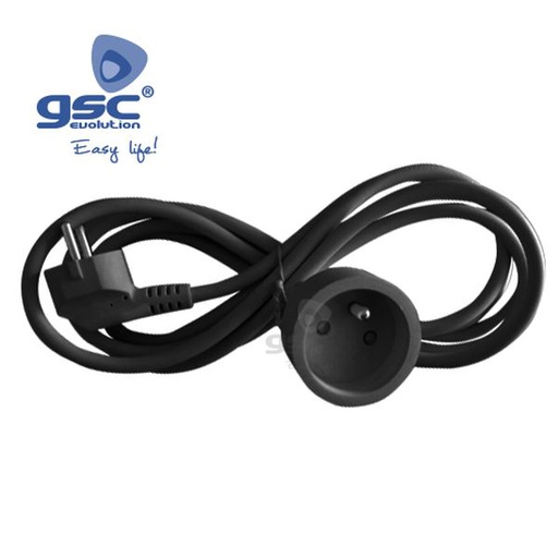 [GC007003715] Rallonge électrique noire Sucko (3x1.5mm) 4M | 007003715