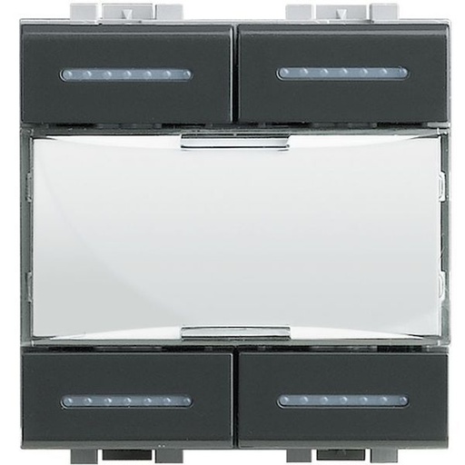 [BTL4680KNX] Livinglight Commande Manuel 4 Touches Avec Port Libelles Ant - Bticino L4680KNX