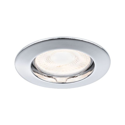 [PAU17946] Premium Encastr. fixe max.50W 12V GU5,3 51mm Chrome/Alu Zinc