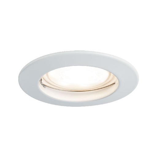 [PAU5792] Premium Encastr. fixe max.50W 230V GU10 51mm Blanc/Alu Zinc