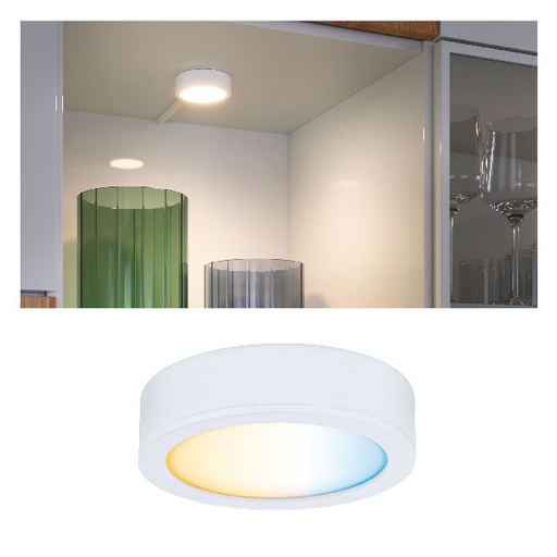 [PAU99952] Clever Connect Spot Disc 1x2W 2700- 6500K tunable White 12V Blanc dép/synth