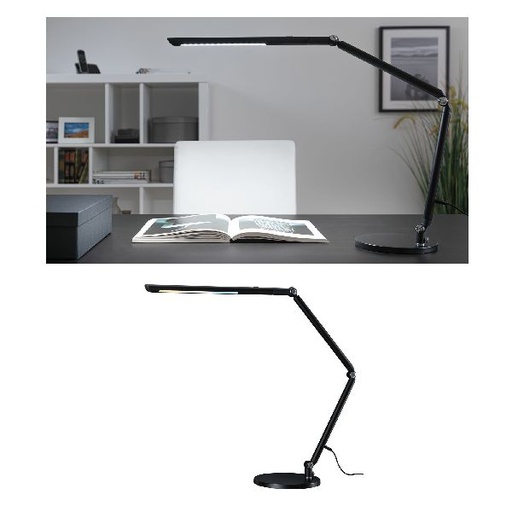 [PAU78912] AS FlexBar LED Deskl 3step Noir tunW grd 10,6W Câble 1,50m