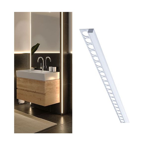 [PAU78410] LumiTiles Frame profilé 2m + diffuseur Alu anodisé/Satin