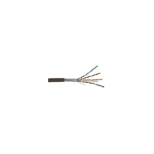 [CAB-FTP7] Câble Cat.6 F/UTP 4P gaine pe noire extèrieur - couronne de 100m
