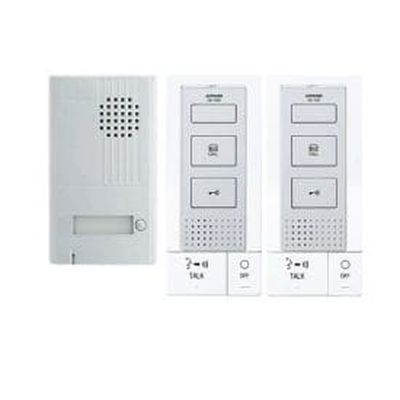 [AIP118724] AIPHONE Kit interphone en saillie 2 fils intégral 2 postes extra-plat - DB2INT