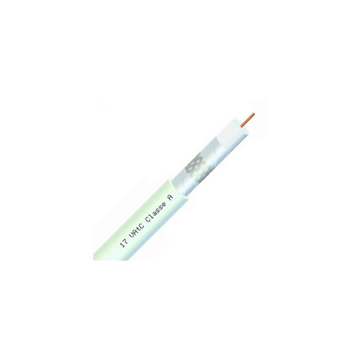[CAB-TV/1] Câble coaxial TV Intérieur 17 VATC Blanc - au mètre
