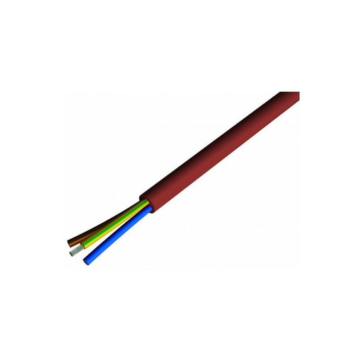 [CAB-HT2/1] Câble électrique silicone souple 2x2.5 mm2 180°C - au mètre