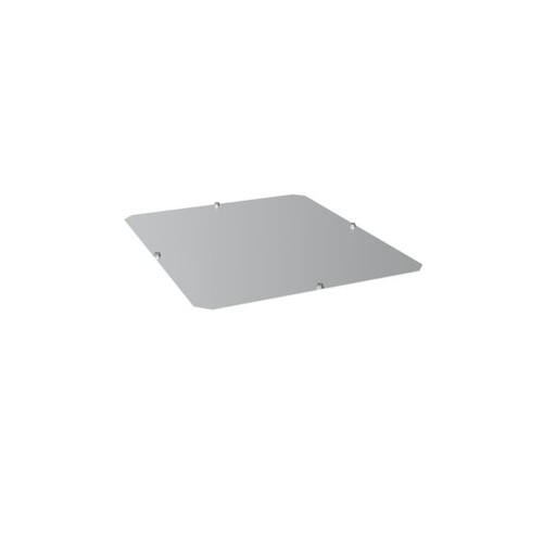 [HAG-FN4560AL] Plaque entrée pleine en AL plaque passe câbles ouverte basse quadro evo 450x600 FN4560AL