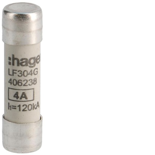 [HAG-LF304G] Cartouche Fusible cylindrique 10x38mm gG 4A 500V AC 120kA LF304G