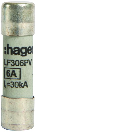 [HAG-LF306PV] Cartouche fusible PV 10x38 mm 1000V DC 6A LF306PV