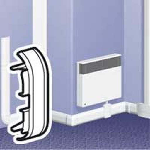 [LEG033744] Dlplus Embout 80 X 20 Blanc legrand 033744