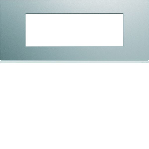 [HAG-WXP0106] Plaque de finition Gallery 6 modules Titane entraxe 57 mm WXP0106