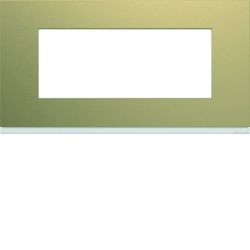[HAG-WXP0405] Plaque de finition Gallery 5 modules Champagne entraxe 71 mm WXP0405