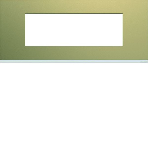 [HAG-WXP0406] Plaque de finition Gallery 6 modules Champagne entraxe 57 mm WXP0406