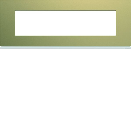 [HAG-WXP0408] Plaque de finition Gallery 8 modules Champagne entraxe 71 mm WXP0408