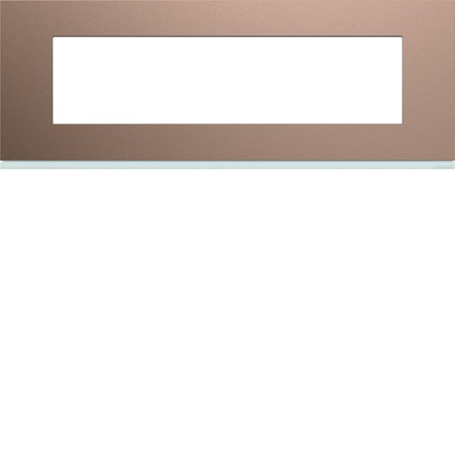 [HAG-WXP0508] Plaque de finition Gallery 8 modules Rosé entraxe 71 mm WXP0508
